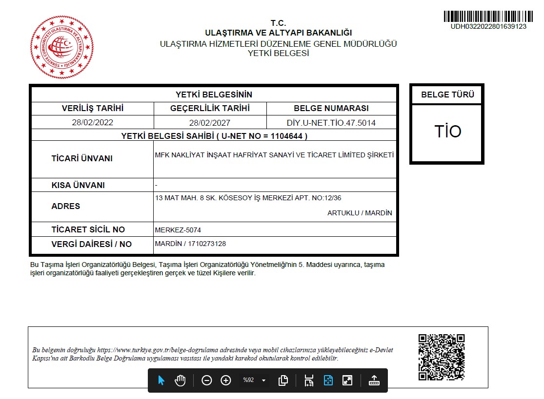 TİO Belgesi